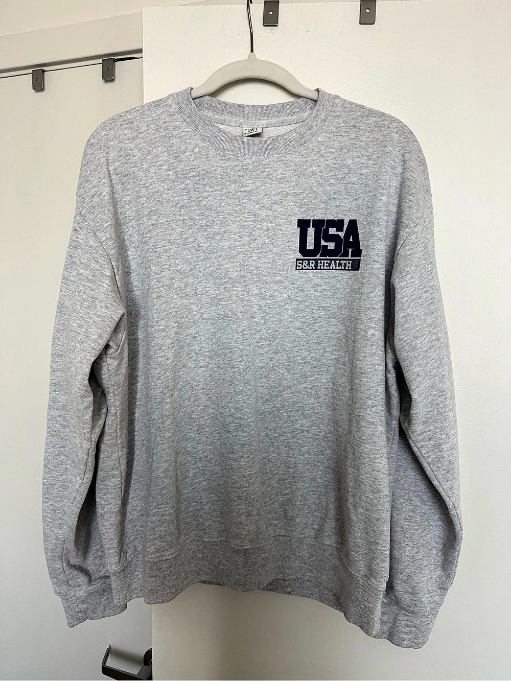 Sporty & Rich S&R Health Crewneck Sweatshirt Size Medium